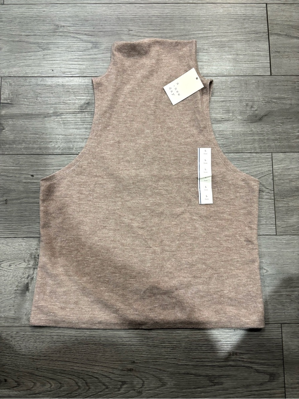 Target Sleeveless Mock Neck Tank in Dusty Mauve